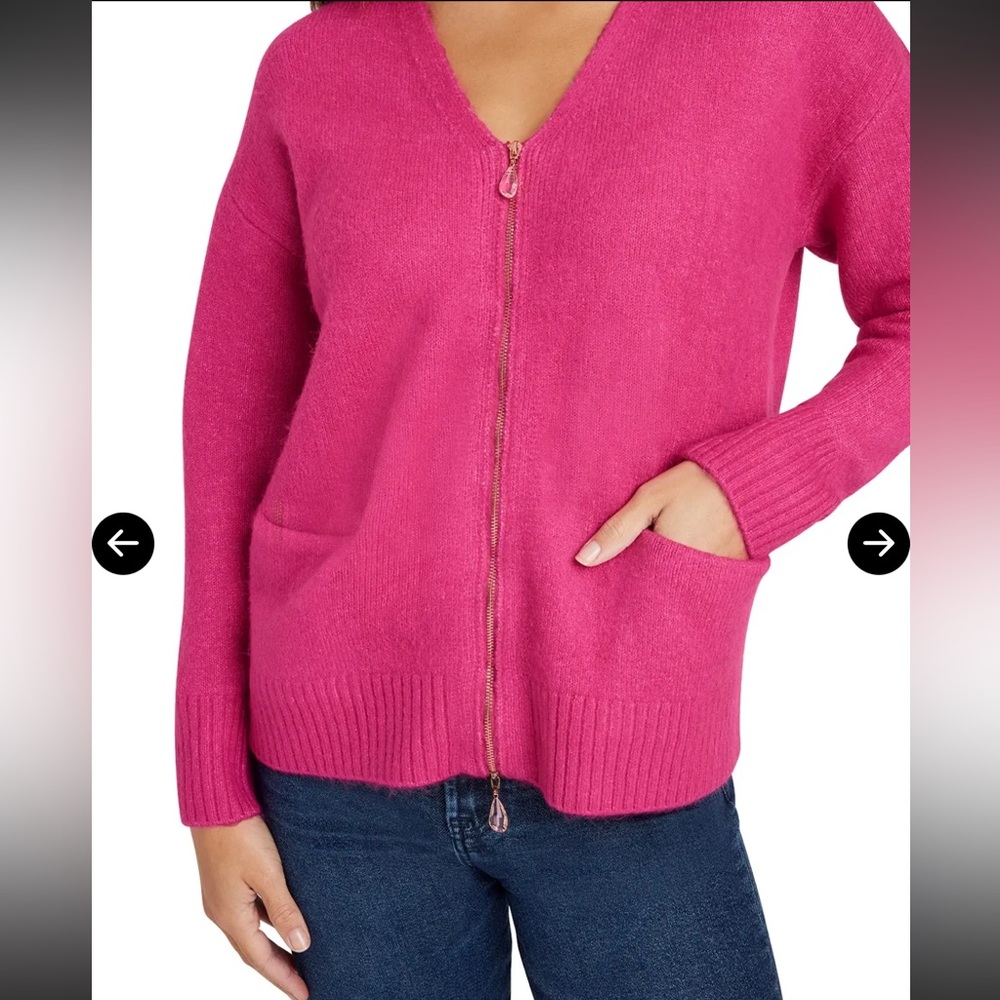 NWT•Splendid•Zeena Zip Front Cardigan
Fuschia•XS - Picture 5 of 10